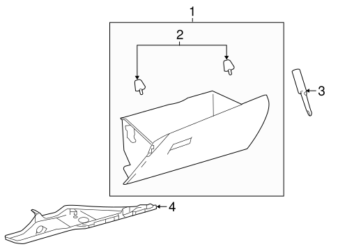 BODY/GLOVE BOX for 2015 Toyota Corolla #1