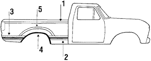 F-350 SIDE MOLDING