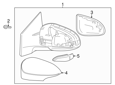 BODY/OUTSIDE MIRRORS for 2016 Toyota Corolla #1
