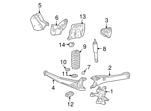 Front Suspension/Suspension Components for 2000 Ford F-350 Super Duty #5