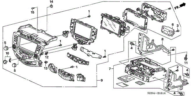 Electrical/Exhaust/Heater/Fuel/Center Module (Alpine) (Navi) ('06) for 2006 Honda ACCORD COUPE #1