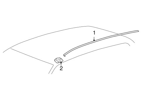BODY/EXTERIOR TRIM - ROOF for 2006 Toyota Highlander #2