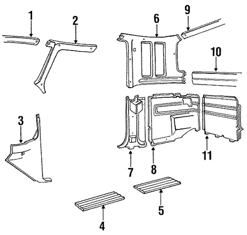 F-350 INTERIOR TRIM - CAB 3