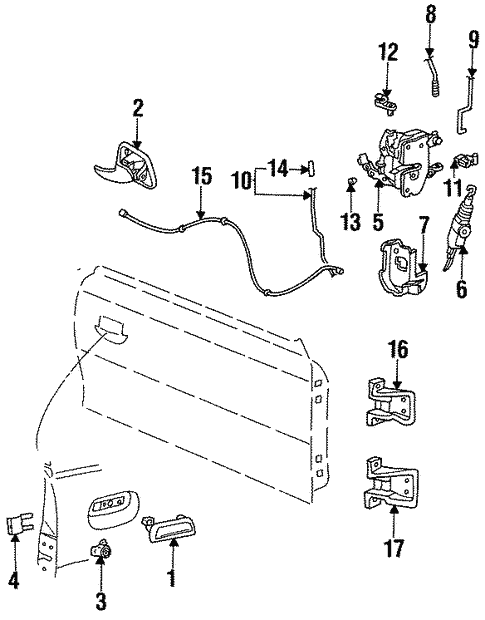 Body/Door for 1996 Ford Mustang #1