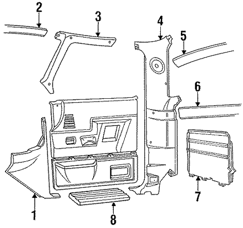 F-350 INTERIOR TRIM - CAB 2