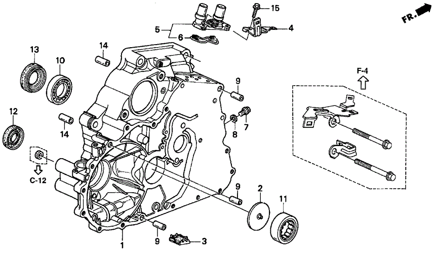Transmission - Automatic/AT Torque Converter Housing for 2000 Honda CIVIC COUPE #1