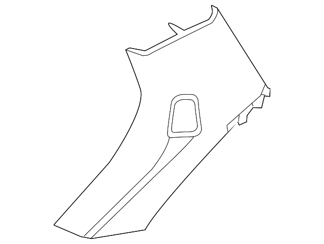C2C5323LHJ Деталь UPPER QTR TRIM, RIGHT