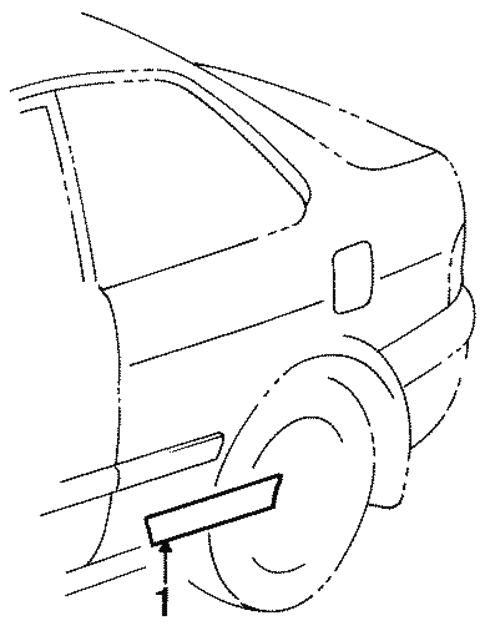 Exterior Trim - Quarter Panel for 1997 Toyota Tercel #0