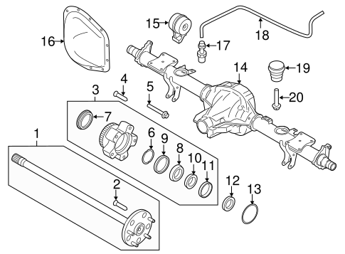 Rear Suspension/Rear Axle for 2015 Ford Transit-350 HD #1