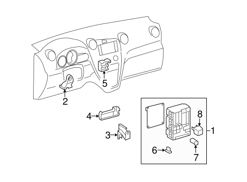 ELECTRICAL/ELECTRICAL COMPONENTS for 2011 Toyota Matrix #1