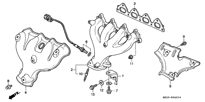 Engine/Exhaust Manifold (2) for 1992 Honda CIVIC HATCHBACK #1