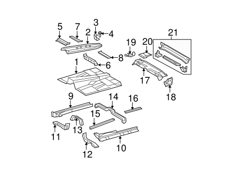 BODY/FLOOR - CAB for 2009 Toyota Tundra #5