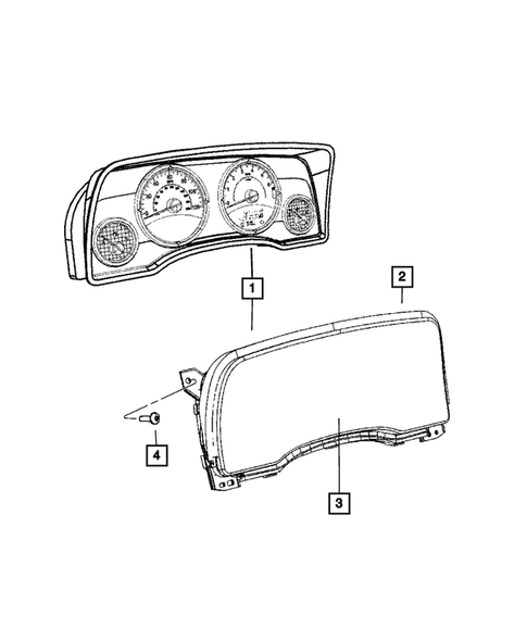 Instrument Panel Cluster for 2015 Jeep Compass #0