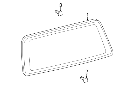 BODY/GLASS - LIFT GATE for 2002 Toyota Land Cruiser #1
