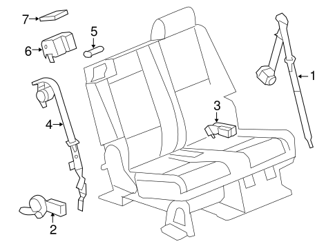 Yukon REAR SEAT BELTS 4