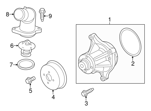 Cooling System/Water Pump for 2013 Ford F-150 #2