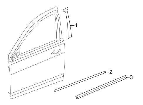 Compass EXTERIOR TRIM - FRONT DOOR