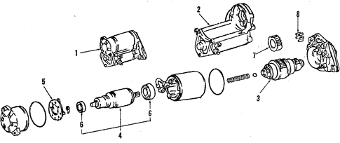 Starter for 1986 Toyota Celica #0