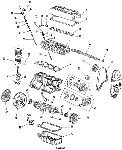 1987 Honda ACCORD HATCHBACK LXI Crankshaft Comp - (13310PH2505) 1987 Honda ACCORD HATCHBACK LXI Crankshaft Comp - (13310PH2505)