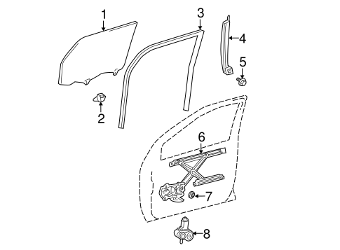 ELECTRICAL/FRONT DOOR for 2004 Scion xB #3