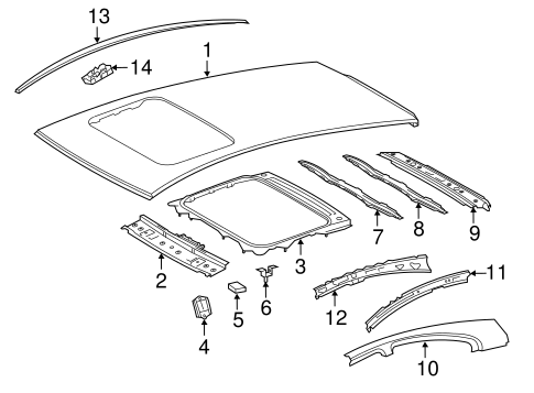 BODY/ROOF & COMPONENTS for 2012 Toyota Prius C #1