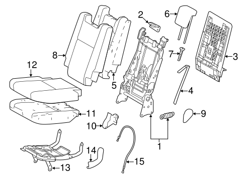 BODY/THIRD ROW SEATS for 2016 Toyota Highlander #2