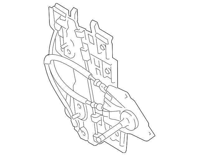 BE8Z-5427001-A Деталь WINDOW REGULATOR, LEFT