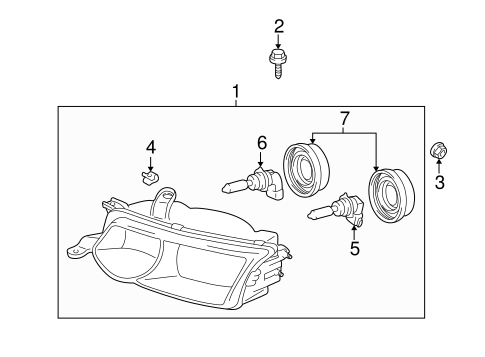 ELECTRICAL/BULBS - CHASSIS for 2002 Toyota Solara #1