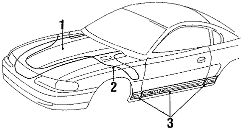 Mustang STRIPE TAPE