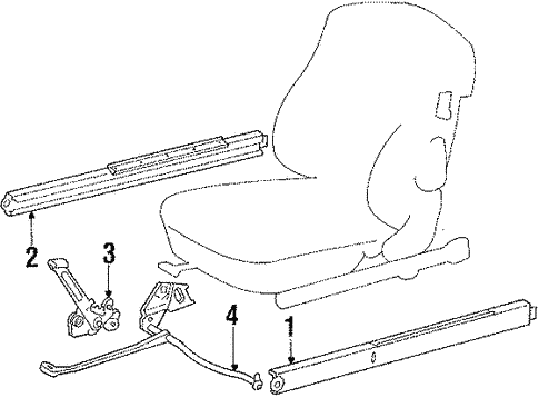 Seats & Track Components for 1988 Mercedes-Benz 560 SL #0
