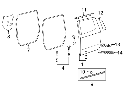 BODY/DOOR & COMPONENTS for 2015 Toyota Tundra #3