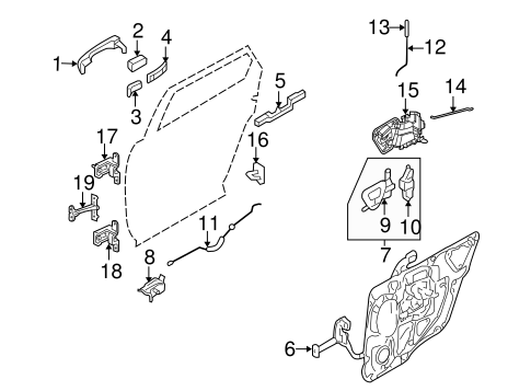 Body/Rear Door for 2009 Ford Taurus #1