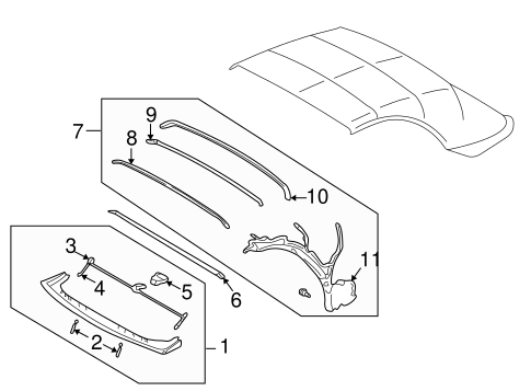 Body/Frame & Components for 2002 Ford Thunderbird #1