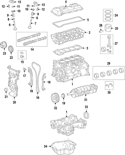 ENGINE/OIL PUMP for 2015 Toyota Camry #1