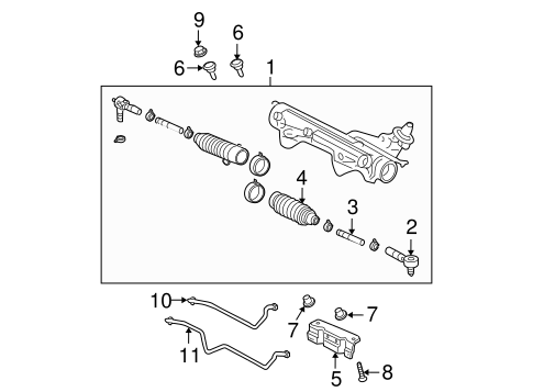 Steering Gear & Linkage for 2009 Ford Explorer #0
