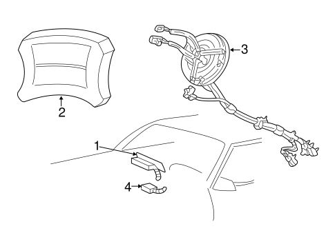 Electrical/Air Bag Components for 2002 Ford Mustang #1
