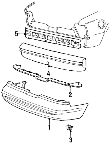 Thunderbird BUMPER & COMPONENTS - REAR