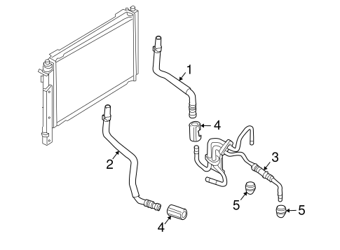 Mariner TRANS OIL COOLER LINES