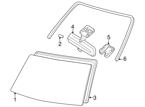 BODY/REVEAL MOLDINGS for 1997 Toyota 4Runner #1