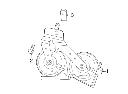 Electrical/Horn for 2013 Ford Escape #1