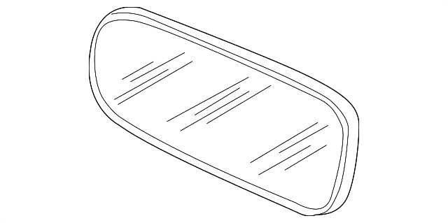 HND3075AA Деталь MIRROR GLASS, LEFT