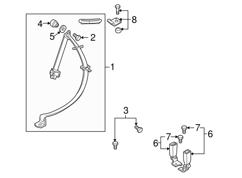 GTO REAR SEAT BELTS