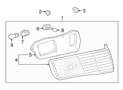ELECTRICAL/COMBINATION LAMPS for 2001 Toyota Camry #2