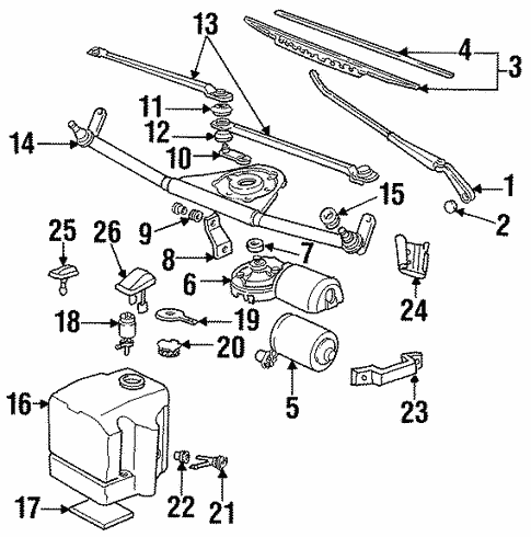 Headlamp Washers/Wipers for 1994 BMW 325is #0