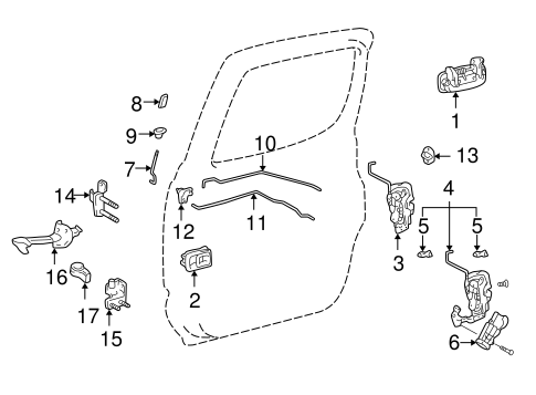 BODY/LOCK & HARDWARE for 2002 Toyota Tacoma #2