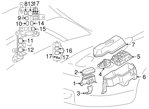 ELECTRICAL/DAYTIME RUNNING LAMPS for 2000 Toyota Celica #1