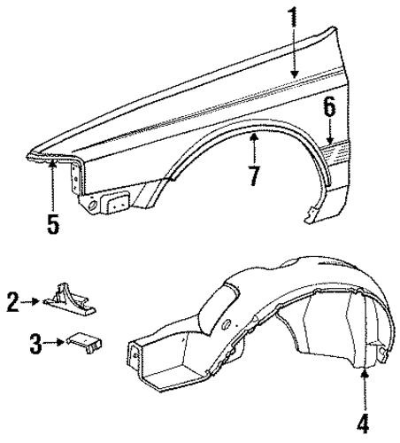 Continental EXTERIOR TRIM - FENDER
