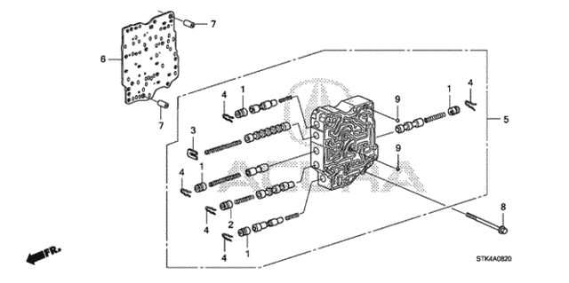 AT Secondary Body for 2008 Acura RDX #0