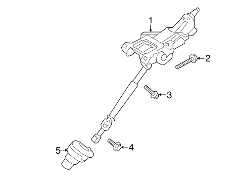 XC90 STEERING COLUMN ASSEMBLY