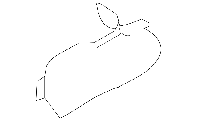 HJA1380ADAEK Деталь KICK PANEL TRIM, RIGHT